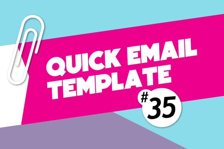 Newsletter #35 Need more work before January? Try this email template